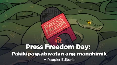 [EDITORIAL] Press Freedom Day: Pakikipagsabwatan ang .